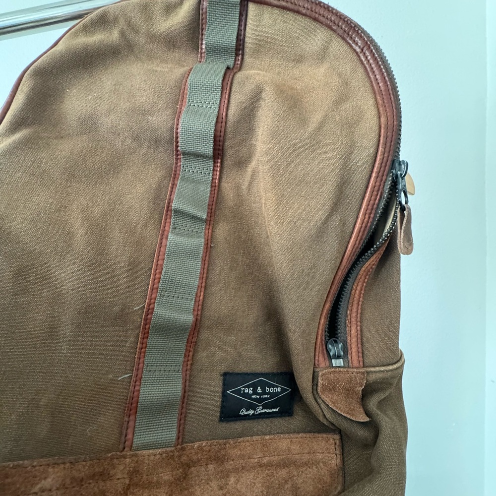 Rag & Bone Olive and Tan Backpack - Picture 2 of 4